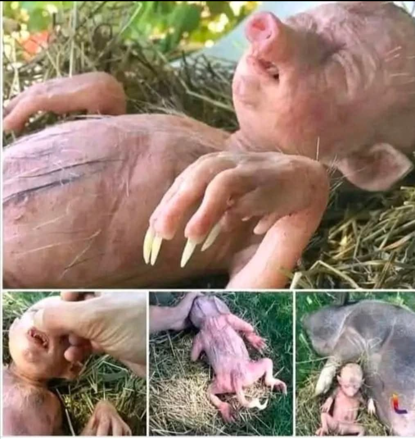 A baby is born half pig, half human, manages to survive… See more